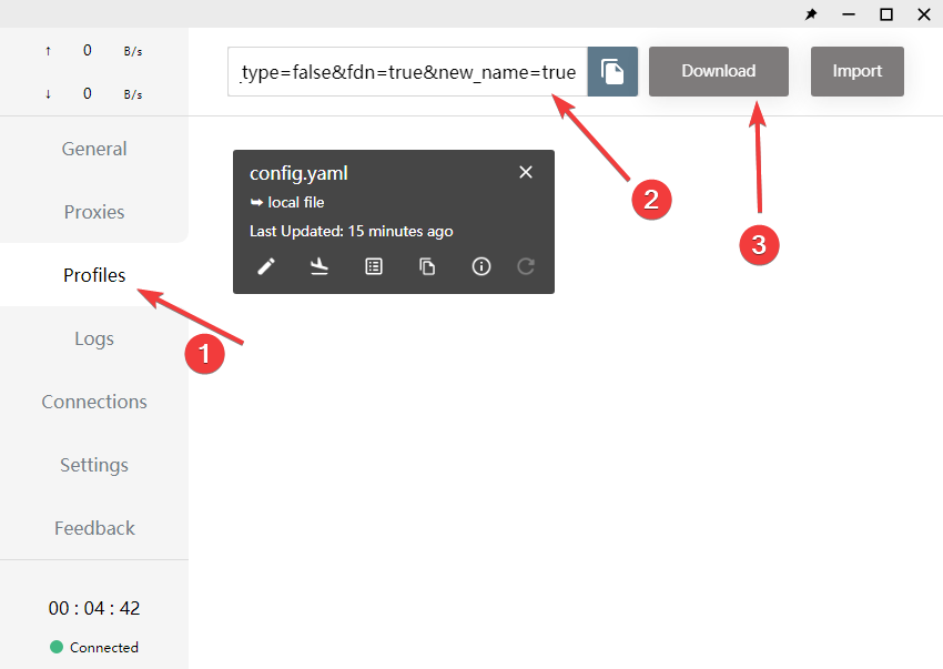 快柠檬Windows第三方客户端Clash教程步骤3 快柠檬Windows第三方客户端Clash教程步骤3